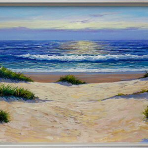 JOAN PUERTO CORNELLA - WELLEN IM ABENDLICHT - Originalgemälde