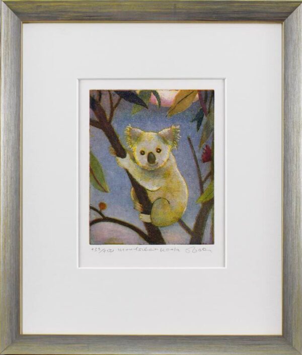 Jutta Votteler - Mondscheinkoala - Original Farb-Radierung - limitiert und hands...