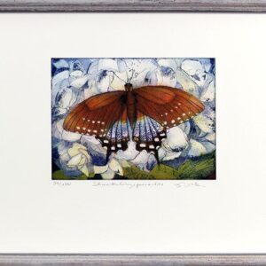 Jutta Votteler - Schmetterlingsparadies - Original Farb-Radierung - limitiert un...