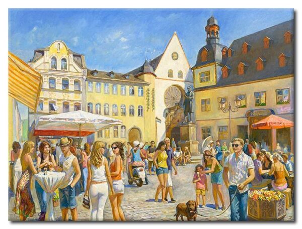 Diego Santos - Koblenz - Jesuitenplatz-30 x 40 cm
