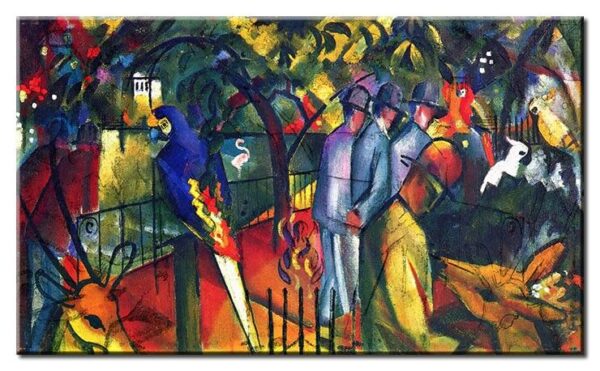 August Macke Bilder - Zoologischer Garten I-70 x 120 cm