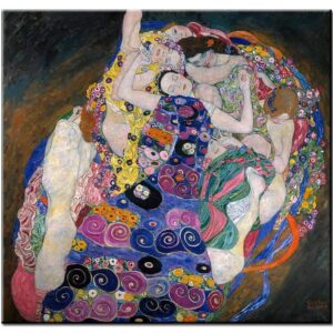 Gustav Klimt Bilder - Die Jungfrau-20 x 20 cm