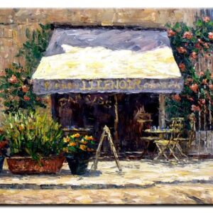 Totti Moreno - Bar mit Blumen II-30 x 40 cm