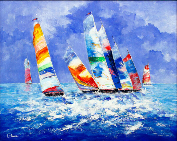 Christopher LUCCA - SEGELSCHIFFE  - Originalgemälde - UNIKAT