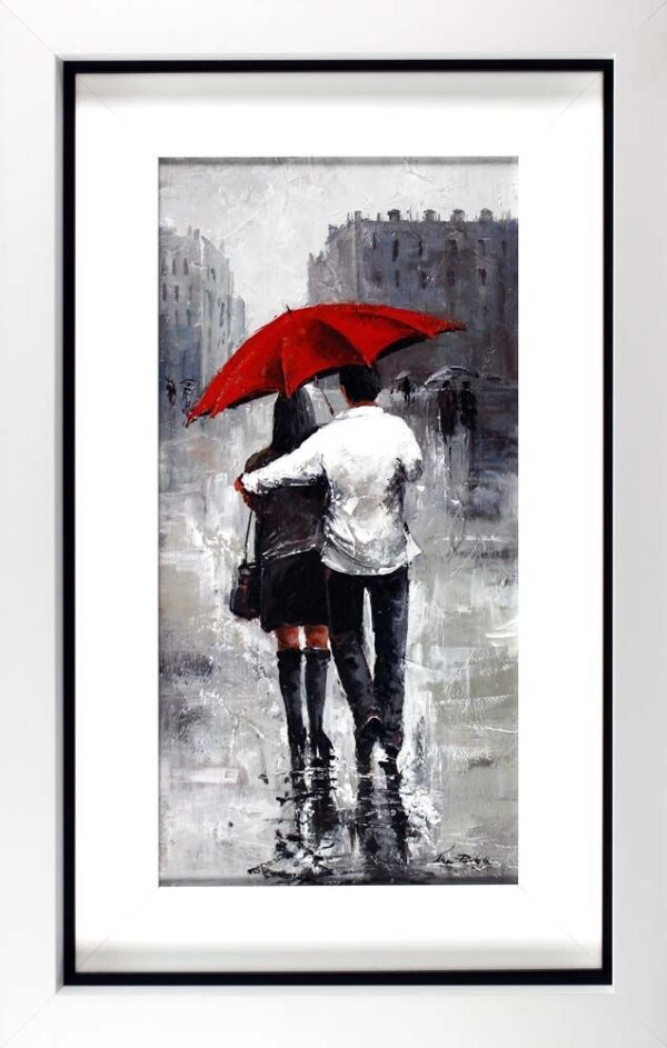 Mas Portell - RAINY DAY - original Gemälde auf Leinwand