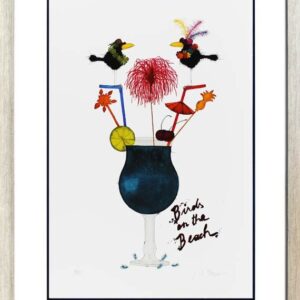 Michael Ferner - BIRDS ON THE BEACH - Original Grafik