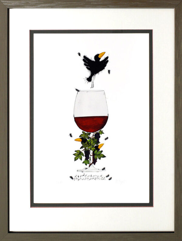 Michael Ferner - Sortenreine Südhangnestler - Original Grafik
