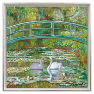 Otto Waalkes - BRIDGE OVER SILENT WATER - ORIGINAL PIGMENTGRAFIK AUF LEINWAND