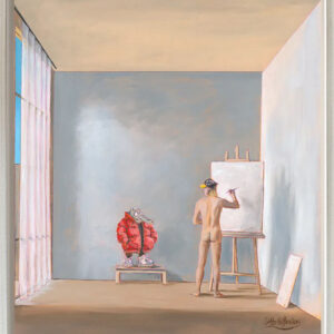 Otto Waalkes Bilder - COAT RED - Original Leinwand-Pigmentgrafik handsigniert