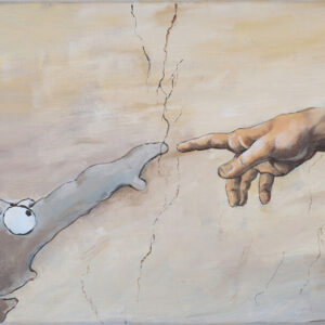 Otto Waalkes - CREATION OF THE OTTIFANT - ORIGINAL PIGMENTGRAFIK AUF LEINWAND