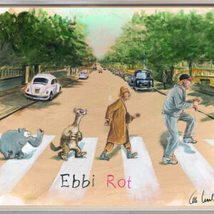 Otto Waalkes - EBBI ROT V - ORIGINAL PIGMENTGRAFIK AUF LEINWAND