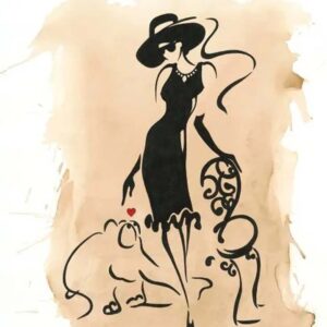 Otto Waalkes Bilder - ELEGANCE - Original Leinwand -Pigmentgrafik handsigniert