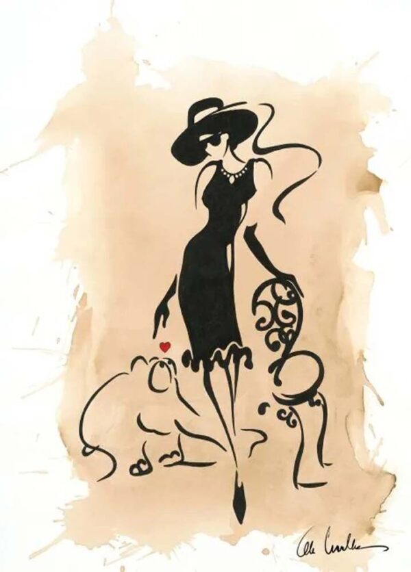 Otto Waalkes Bilder - ELEGANCE - Original Leinwand -Pigmentgrafik handsigniert
