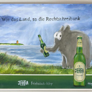 Otto Waalkes Bilder - FRIESISCH HÄRP - Original Leinwand - Pigmentgrafik - hands...