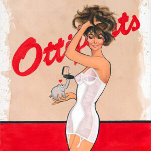 1 Otto Waalkes Bilder - GIRL'S BEST FRIEND - Original Leinwand-Pigmentgrafik han...