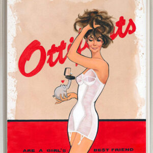 1 Otto Waalkes Bilder - GIRL'S BEST FRIEND - Original Leinwand-Pigmentgrafik han...