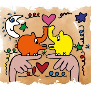 Otto Waalkes Bilder - HOMMAGE AN JAMES RIZZI - Original Grafik auf Büttenpapier