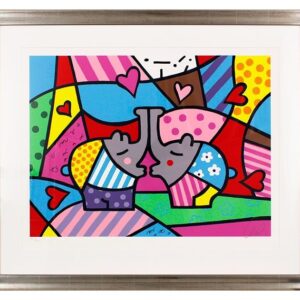 Otto Waalkes Bilder - HOMMAGE AN ROMERO BRITTO - Original Grafik auf Büttenpapie...