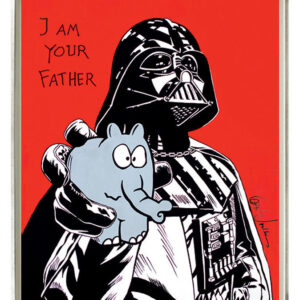 Otto Waalkes - I AM YOUR FATHER - ORIGINAL PIGMENTGRAFIK AUF LEINWAND