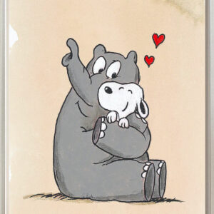 Otto Waalkes Bilder - MEANING OF LOVE - Original Pigmentgrafik auf Leinwand