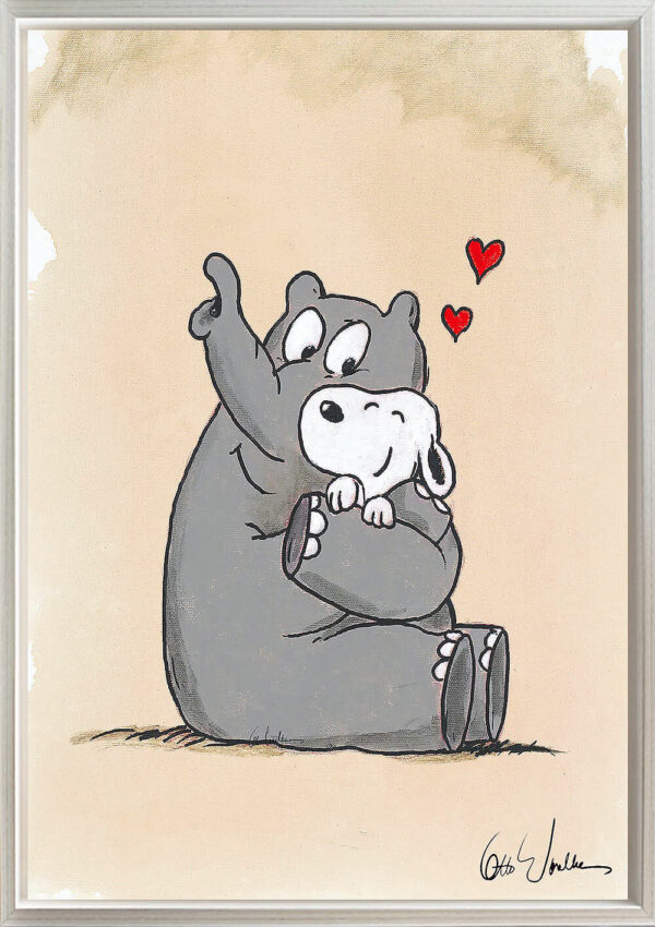 Otto Waalkes Bilder - MEANING OF LOVE - Original Pigmentgrafik auf Leinwand