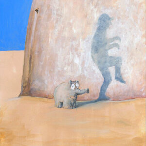 1 Otto Waalkes Bilder - OTTIFANT EPISODE 1 - Original Leinwand-Pigmentgrafik han...