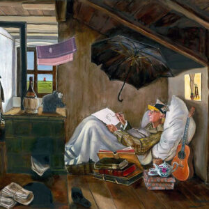 Otto Waalkes Bilder - THE ARTIST IN RESIDENCE - Original Leinwand-Pigmentgrafik ...