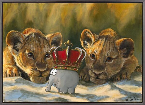 OTTO Waalkes Bilder - The Lion King (König der Löwen) - Original Leinwand-Pigmen...