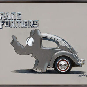 Otto Waalkes Bilder - TRANSFORMERS - ORIGINAL PIGMENTGRAFIK AUF LEINWAND