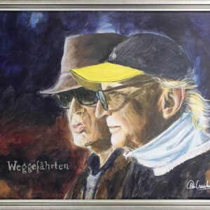 Otto Waalkes Bilder - WEGGEFÄHRTEN VI - original Pigmentgrafik auf Leinwand