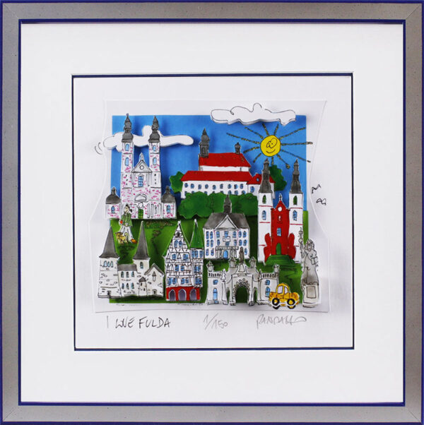 Paolo Randazzo - I LOVE FULDA - Original 3D Bild handsigniert