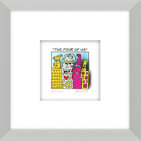 James Rizzi - THE FOUR OF US - Original 3D Bild drucksigniert
