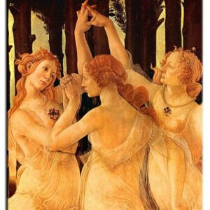 Sandro Botticelli - Der Frühling (Detail) - Drei Grazien-80 x 100 cm