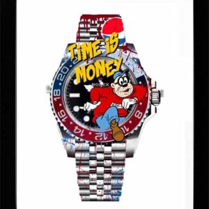 SKYYLOFT Bilder  - Time is Money - Mini Watch - Bild mit Museumsglas und Bilderr...