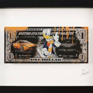 SKYYLOFT Bilder - ASTON MARTIN Dollar - Bild mit Museumsglas und Bilderrahmen
