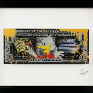 SKYYLOFT Bilder - Dagobert Porsche Key Dollar - mit Museumsglas und Bilderrahmen...