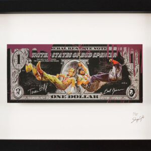 SKYYLOFT Bilder - BUD SPENCER Dollar - Bild mit Museumsglas und Bilderrahmen