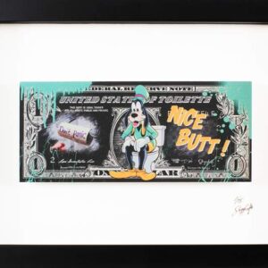 SKYYLOFT Bilder - Goofy Nice Butt Dollar - Bild mit Museumsglas und Bilderrahmen
