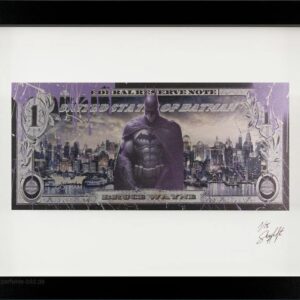 SKYYLOFT Bilder - GOTHAM CITY 2.0 Dollar - Bild mit Museumsglas und Bilderrahmen...