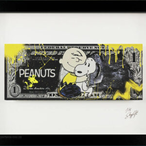SKYYLOFT Bilder - PEANUTS Dollar - Bild mit Museumsglas und Bilderrahmen