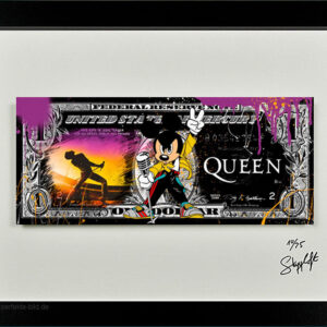 SKYYLOFT Bilder - Queen Dollar - Mickey Mercury - Bilderrahmen mit Museumsglas