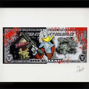 SKYYLOFT Bilder - Scarface Dollar - Bild mit Museumsglas und Bilderrahmen