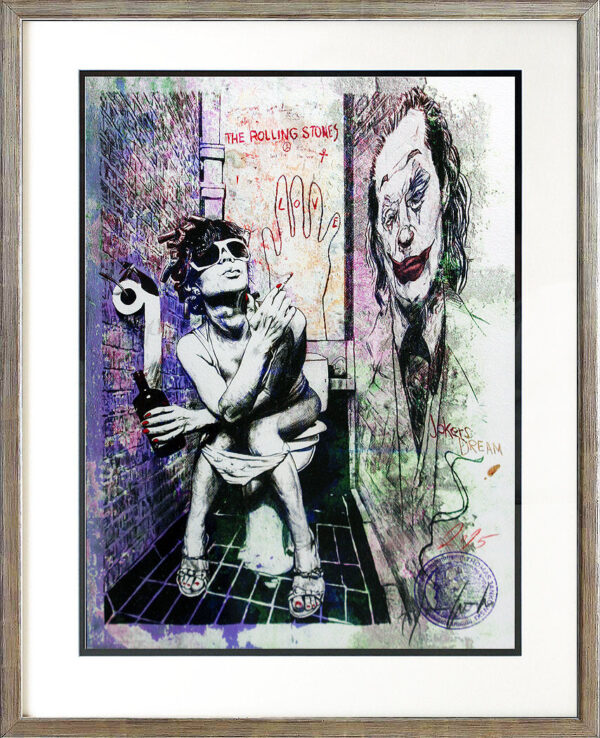 Thomas Jankowski - JOKER IS WATCHING YOU - MINI - Original Mischtechnik (Unikat)