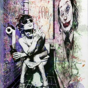 Thomas Jankowski - JOKER IS WATCHING YOU - MINI - Original Mischtechnik (Unikat)