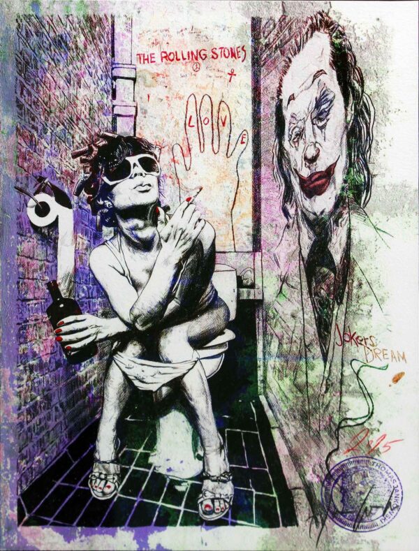 Thomas Jankowski - JOKER IS WATCHING YOU - MINI - Original Mischtechnik (Unikat)