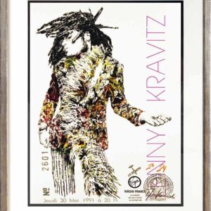 Thomas Jankowski - LENNY KRAVITZ -  Version mini - Original Mischtechnik (Unikat...