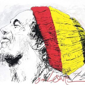 Thomas Jankowski Bilder - BOB MARLEY - ONE LOVE - Original Mischtechnik (UNIKAT)