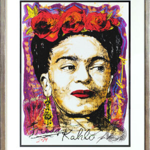 Thomas Jankowski - FRIDA KAHLO - Version violett- MINI - Original Mischtechnik (...