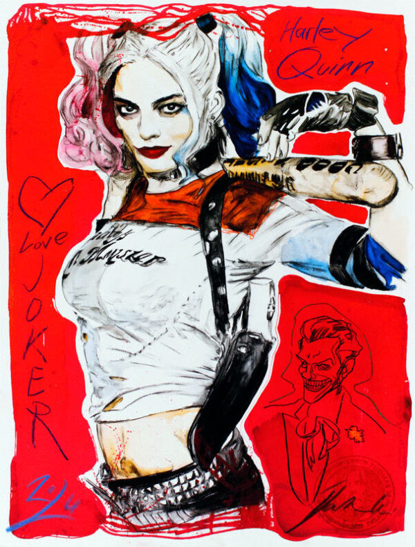 Thomas Jankowski - HARLEY QUINN -  Version mini - Original Mischtechnik (Unikat)...