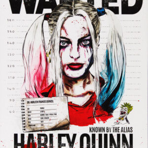 Thomas Jankowski - HARLEY QUINN - WANTED -  Version mini - Original Mischtechnik...